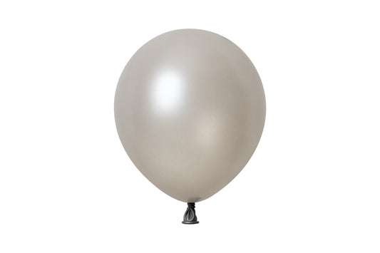 Winntex Premium 5" Latex Balloon - Metallic Silver - 100ct