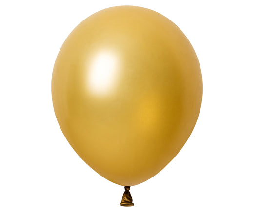 Winntex Premium 12" Metallic Hot Gold Latex Balloon 100ct