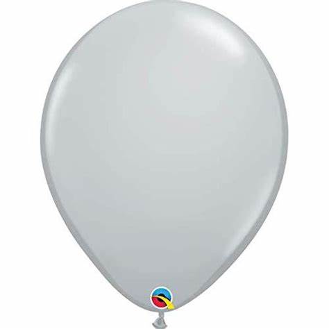 Qualatex 16" Gray Latex Balloon 50ct