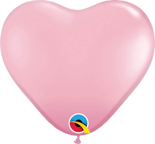 Qualatex 6" Pink Heart Latex Balloon