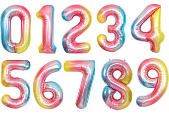 Party America 34" Rainbow Jumbo Numbers