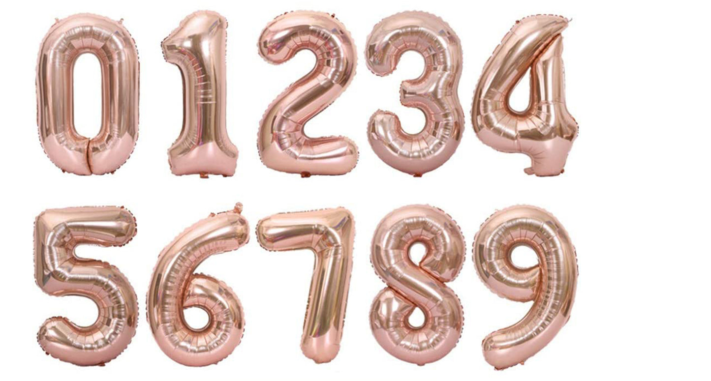 Party America 34" Rose Gold Jumbo Numbers