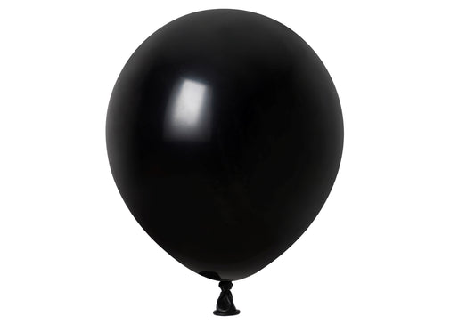 Winntex Premium 12" Black Latex Balloon 100ct