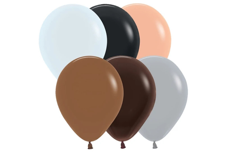 Betallatex 5" Fashion Neutral Assortment Latex Balloon 100ct