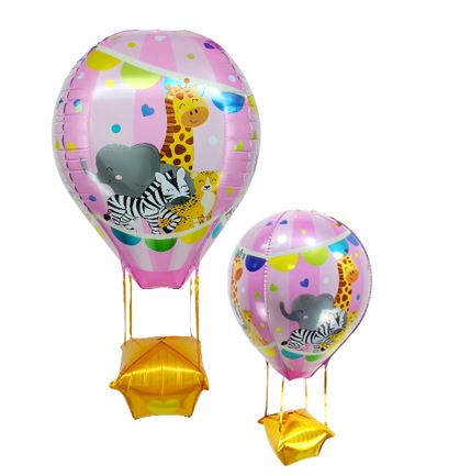 Winner Party 26" Baby Girl Hot Air Balloon