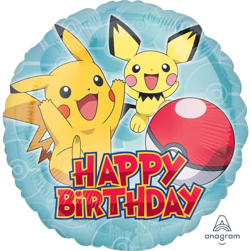 Anagram 18" Pokemon Happy Birthday Foil Balloon