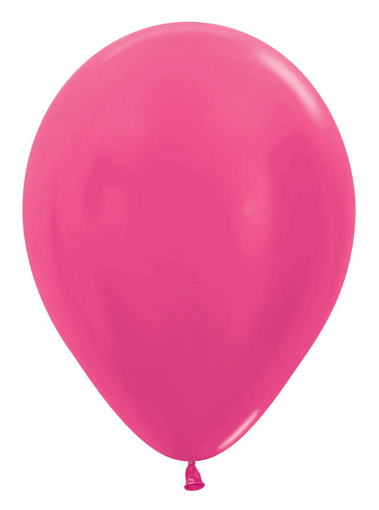 Betallatex 11" Metallic Fuchsia Latex Balloons 100ct