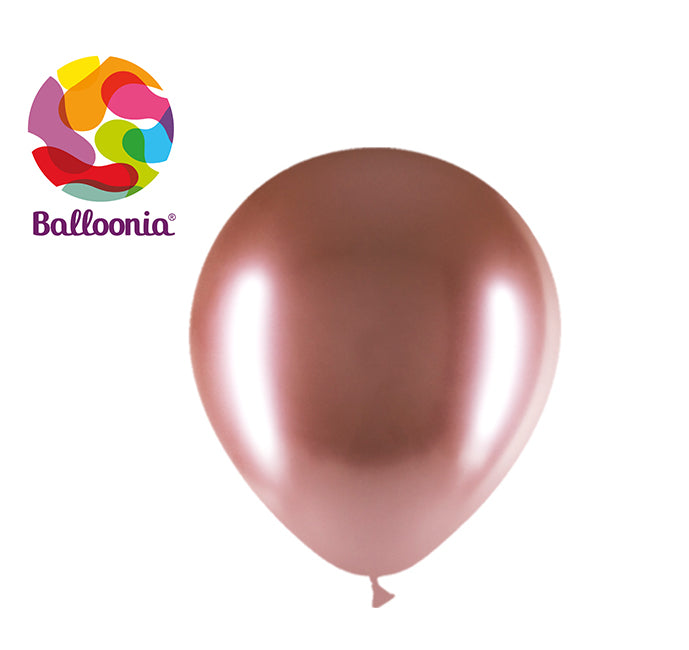 Balloonia 12" Brilliant Rose Gold Latex Balloons - 50ct