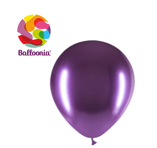 Balloonia 12" Brilliant Purple Latex Balloons - 25ct