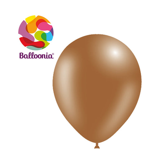 Balloonia 10" Brown Latex Balloons - 100ct