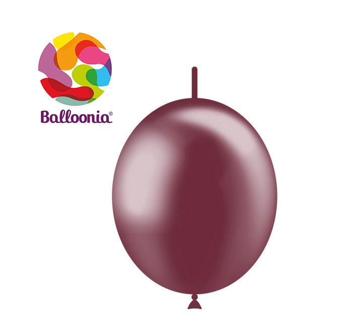 Balloonia 12" Decolink Metallic Latex Burgundy 100ct
