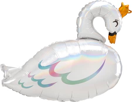 Anagram 29" Iridescent Swan Balloon