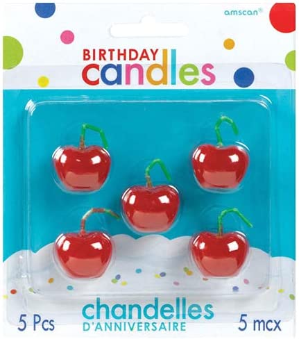 Amscan Cherry Birthday Candles