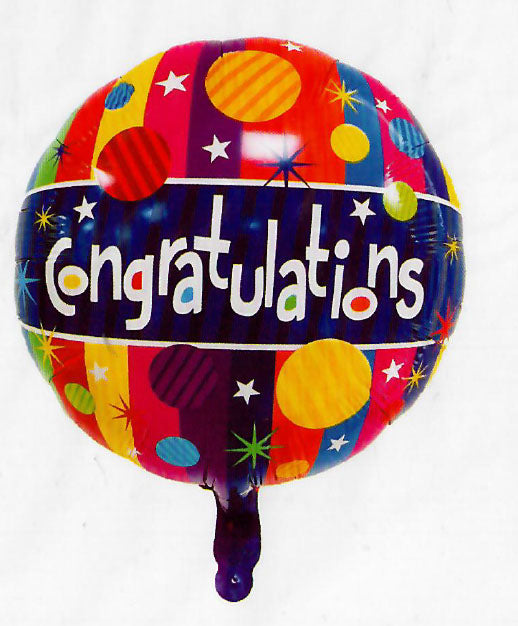 Winner Party 18" Confetti Congratulations Balloon
