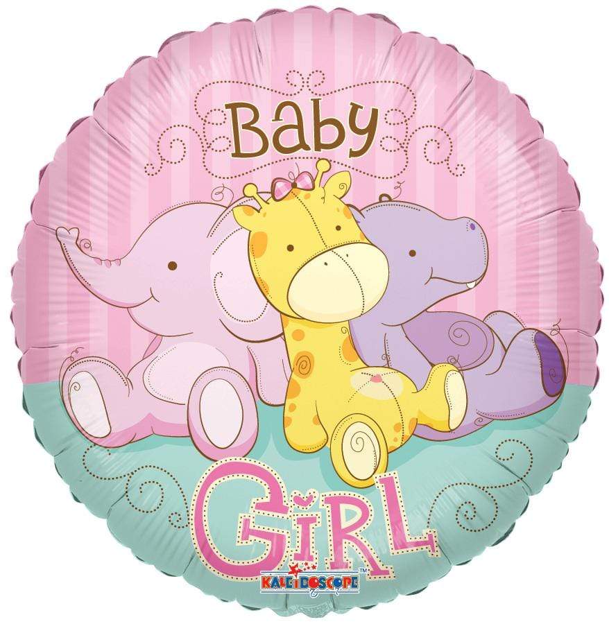 Conver USA 18"  Baby Girl Animals Balloon