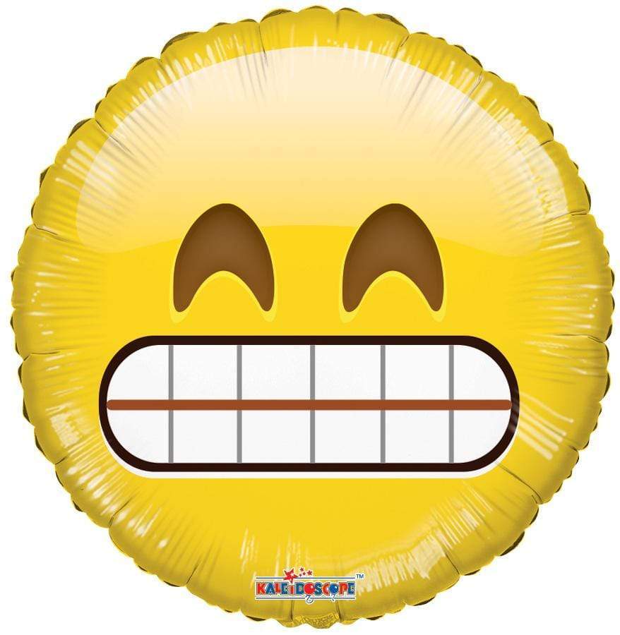 Conver USA 18" Smiling Face Yellow Emoji Balloon