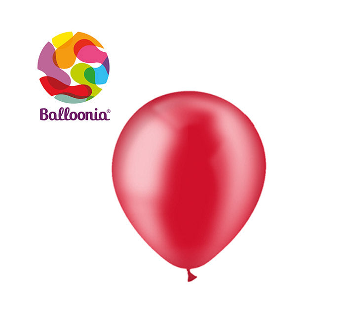 Balloonia 5" Crystal Red Latex Balloon 100ct