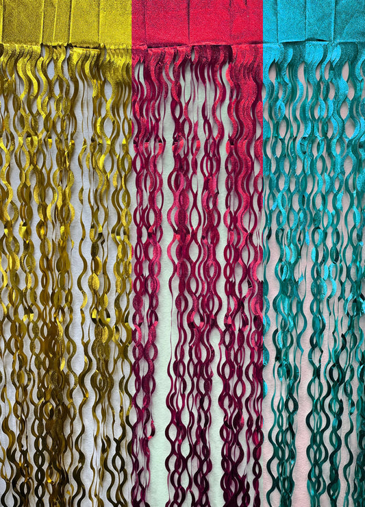 Curly Metallic Foil Curtain