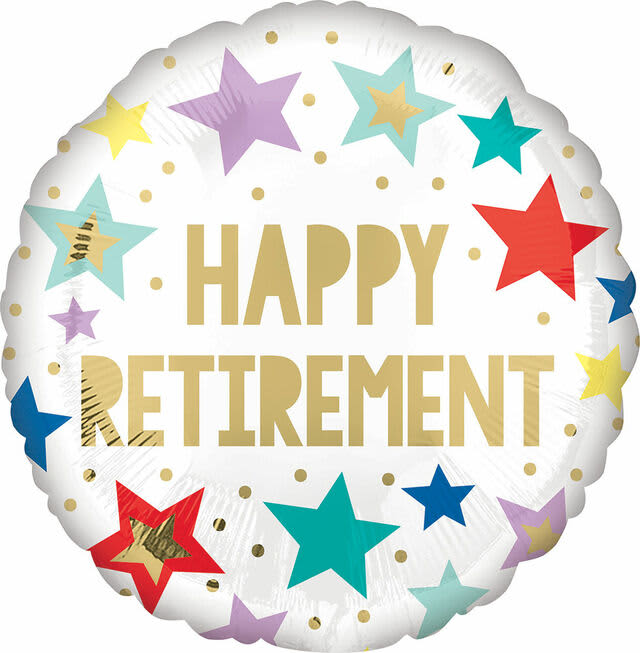 ValueLine 18" Happy Retirement Foil Balloon