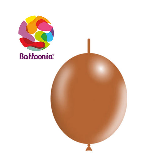 Balloonia Decolink 12" Brown Latex Balloons - 50ct