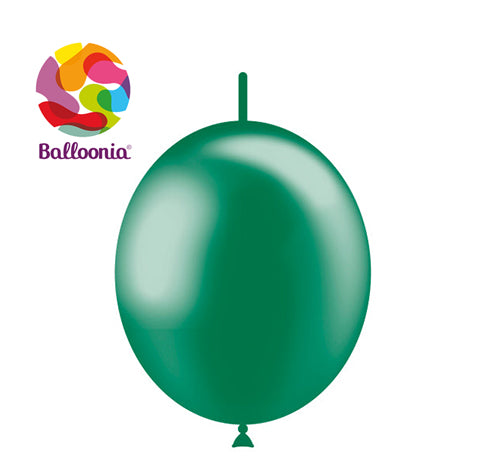 Balloonia 12" Decolink Metallic Forest Green 100ct
