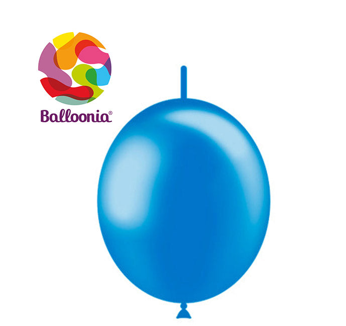 Balloonia 6" Decolink Metallic Latex Blue 100ct