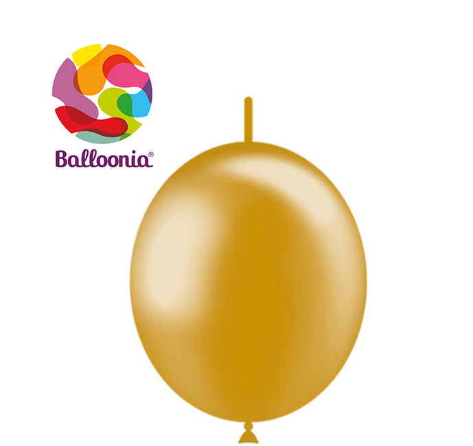 Balloonia 6" Decolink Metallic Latex Gold 100ct