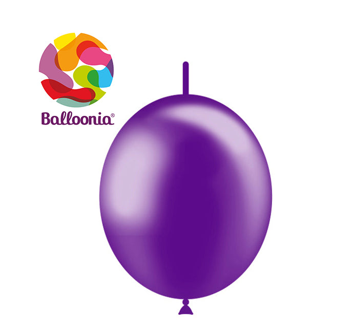 Balloonia 12" Decolink Metallic Latex Purple 100ct