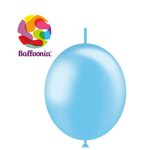Balloonia 12" Decolink Metallic Latex Sky Blue 100ct