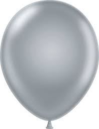 Tuftex 11" Metallic Latex Silver 100ct