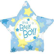 CTI 18" Its Baby Boy Blue Star Balloon