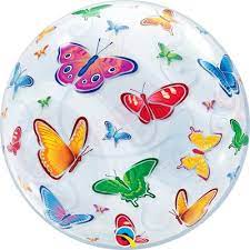 Qualatex 22" Butterflies Bubble balloon