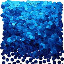 Winner 5/8" Blue Foil Confetti 1oz