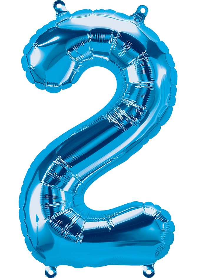 Party America 16" Blue Numbers
