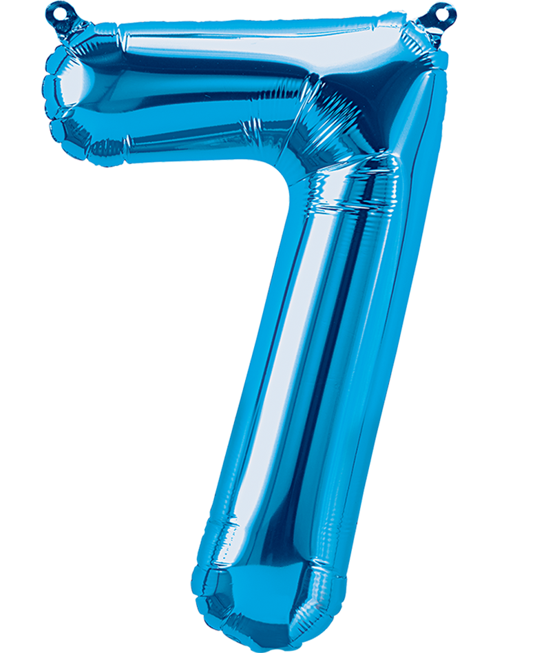 Party America 16" Blue Numbers