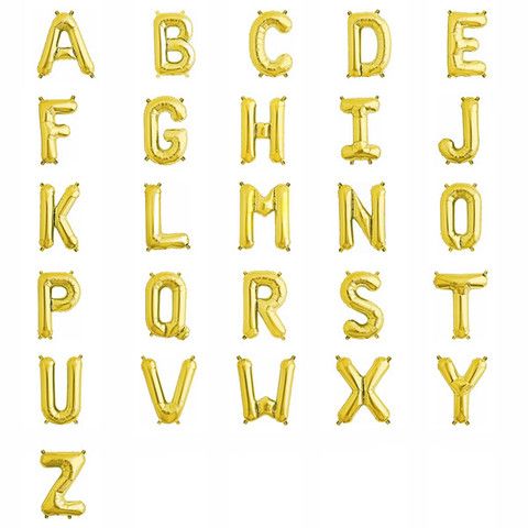 Party America 16" Gold Letters