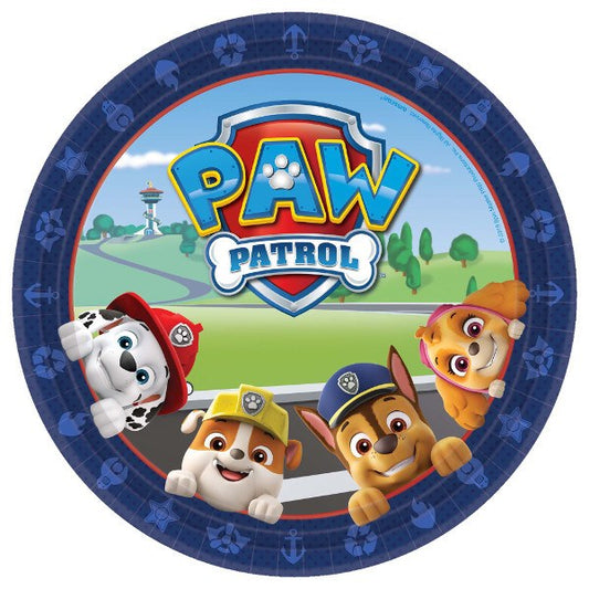 Amscan Paw Patrol 9" Plates 8ct