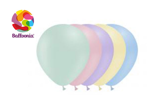 Balloonia 3ft Matte Assorted Latex Balloons 5ct