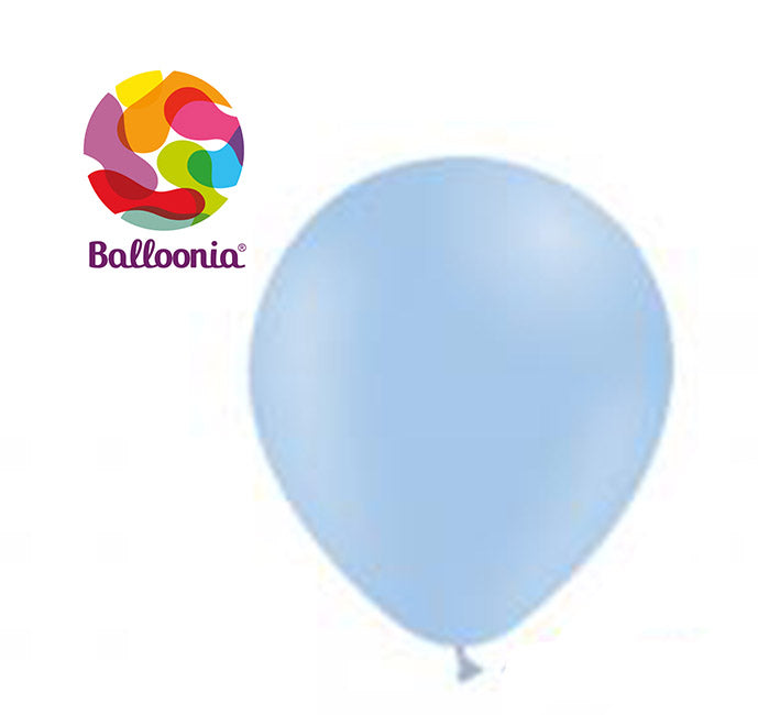 Balloonia 10" Matte Blue Latex Balloons - 100ct