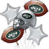Anagram  NFL JETS Balloon Bouquet 5ct