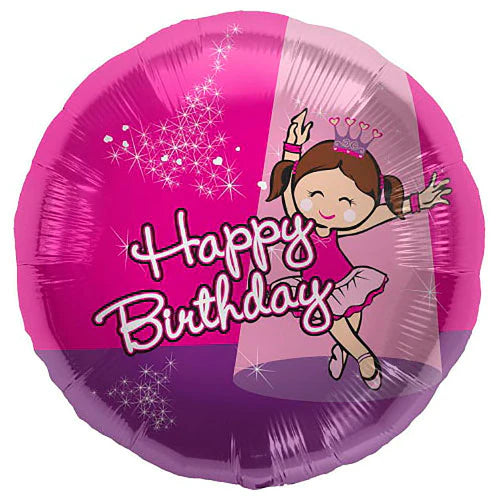 NorthStar 18" Birthday Ballerina Balloon