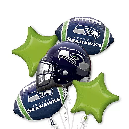 Anagram NFL SEAHAWK Balloon Bouquet 5ct