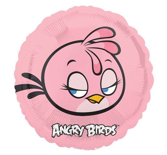 Anagram 18" Angry Birds Pink Bird Balloon