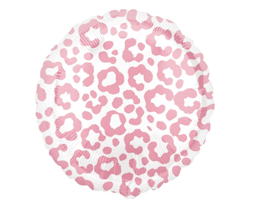 Anagram 18" Cheetah Print Pink Balloon
