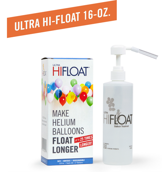 Hi-Float 96 Ounce Hi Refill Bottle Balloon Shine Solution, Multicolor