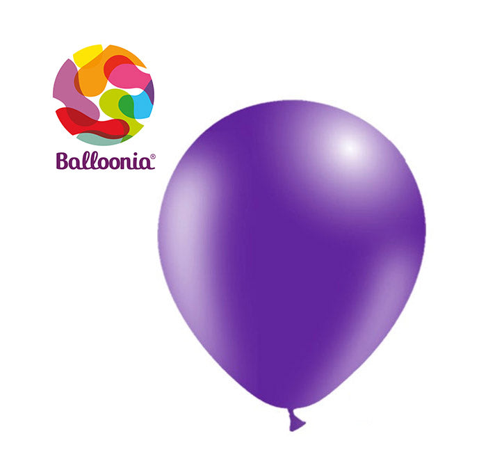Balloonia 10" Purple Latex Balloons - 100ct
