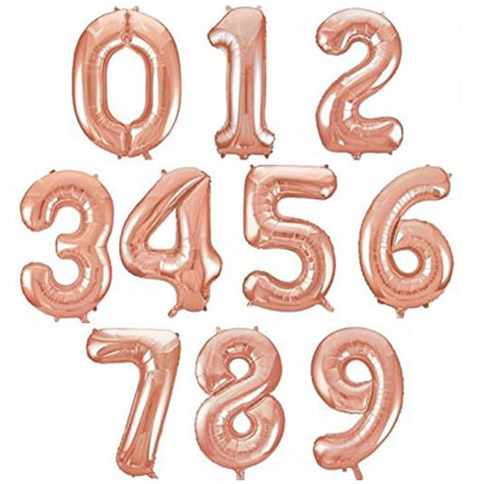 Party America 16" Rose Gold Numbers