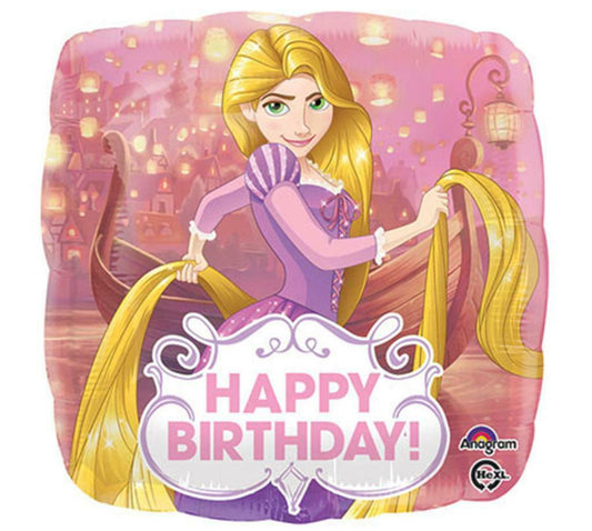 Anagram 18" Rapunzel Happy Birthday Balloon