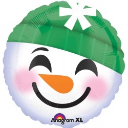 Anagram 18" Smiley Snowman Face Balloon