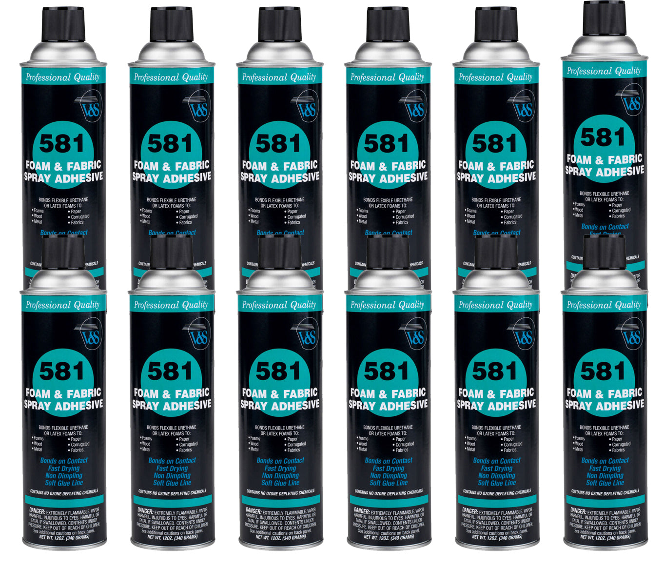 V&S 581 Foam & Fabric Spray Adhesive 12oz
